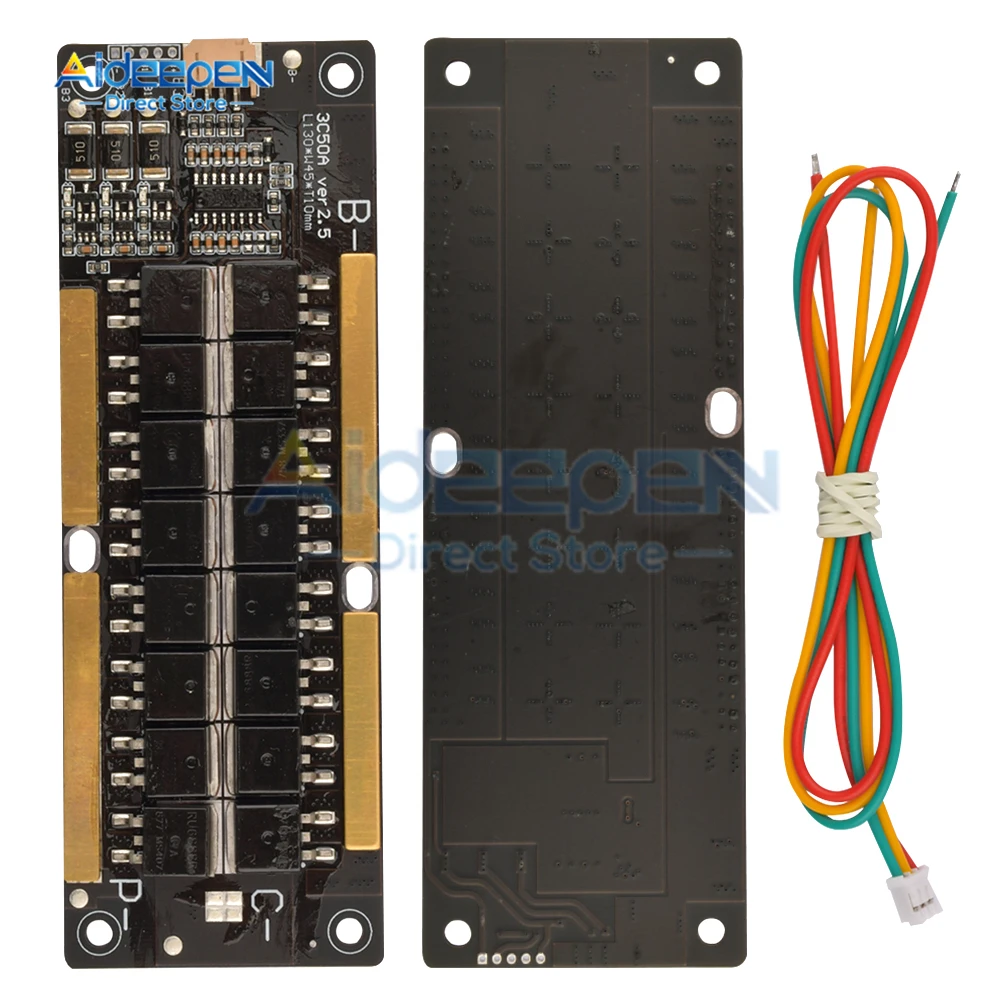 Balance 3S 12.6V 150A Lithium Battery Protection Board Continuous 50A BMS PCM Li-ion Lipo 12V Inverter High Current Start Module