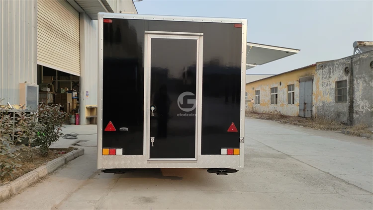 Towable Trailer Double Axles 4 Wheels Custom Food Trailer