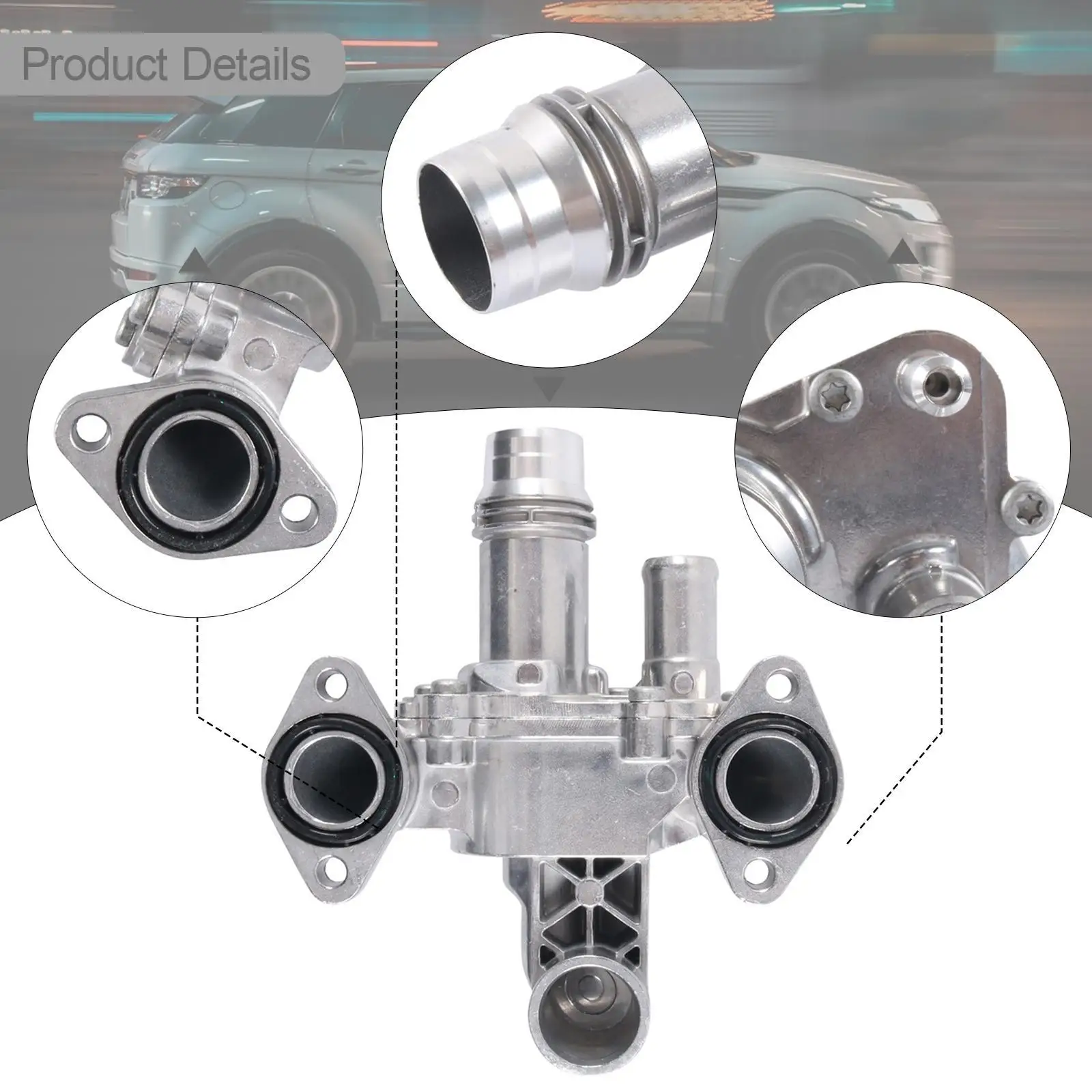 Instalação rápida Jde38234 do conjunto 1316061 da carcaça do termostato do líquido refrigerante do motor