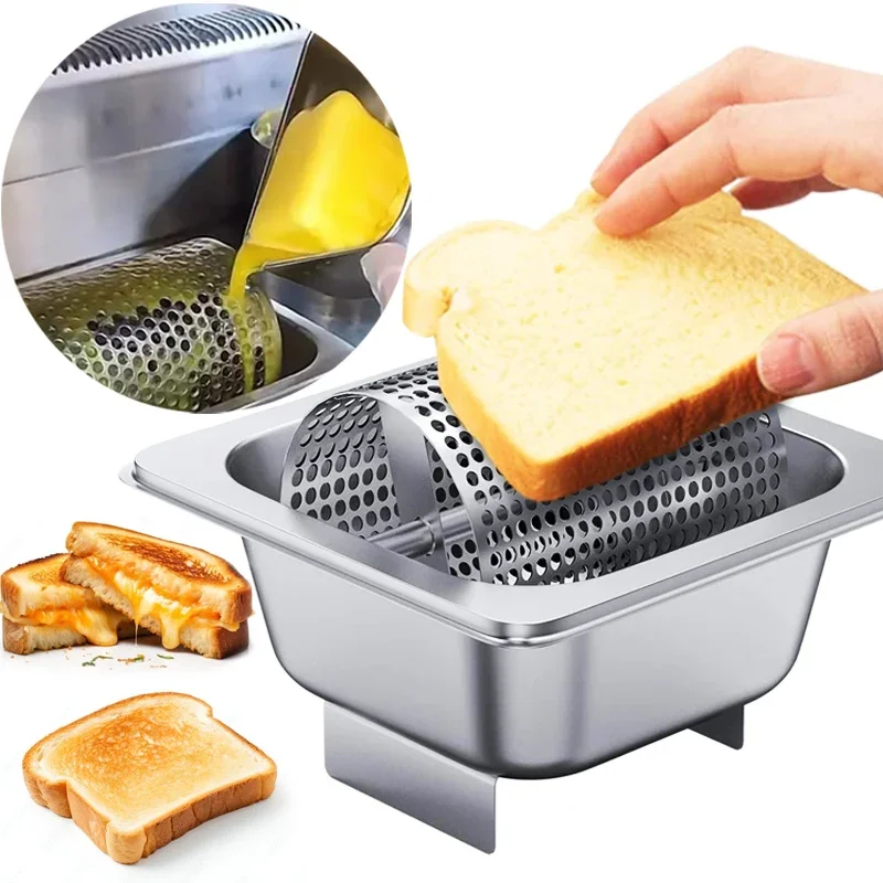 Butter Spreader Wheels 304 Stainless Steel Melted Butter Dispenser Butter Roller Kitchen Gadgets American Burger Tools