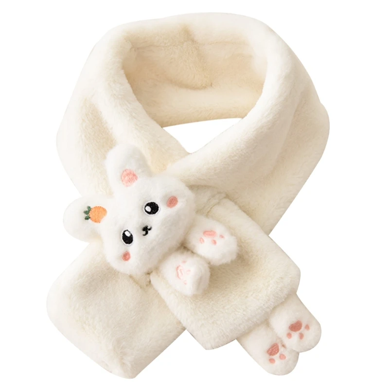 Furry Scarf Autumn Winter Plush Thick Warm Scarf Child Kids Scarf