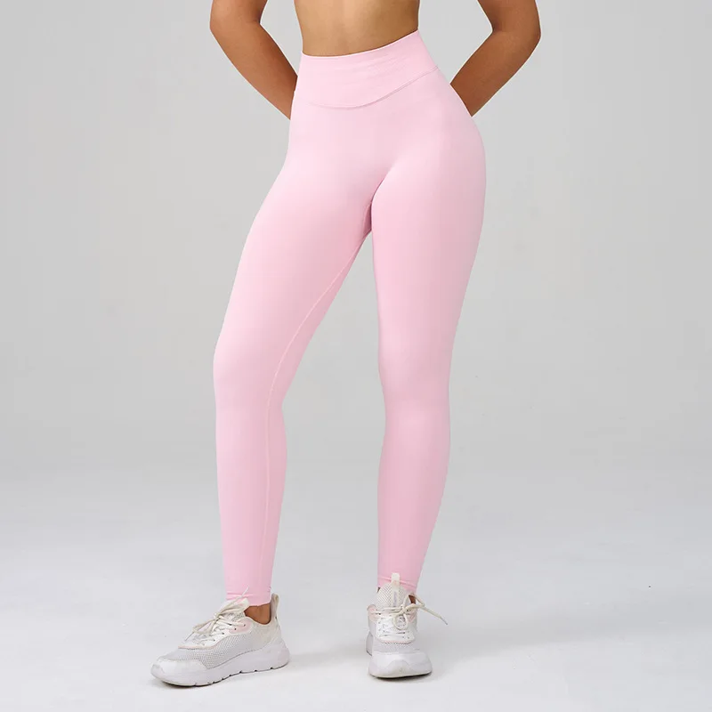 النساء اليوغا طماق الوركين رفع الصالة الرياضية طماق سلس بنطلون رياضي عالية الخصر اللياقة البدنية طماق فقاعة بعقب تجريب تشغيل السراويل