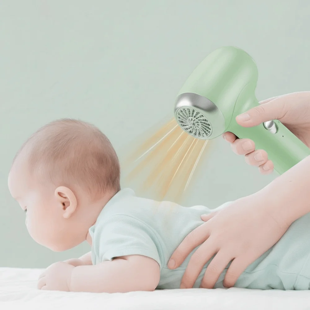 一定温度ベビーヘアドライヤー低騒音ソフト風ミニヘアドライヤー充電式静音設計ワイヤレスヘアドライヤー