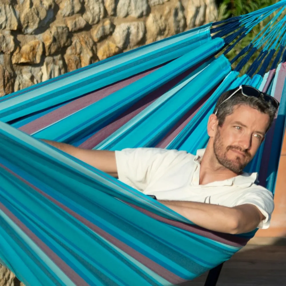 La siesta®Hammock xl king-balanço clássico para exterior e interior, tempo e resistente ao desgaste, pátio