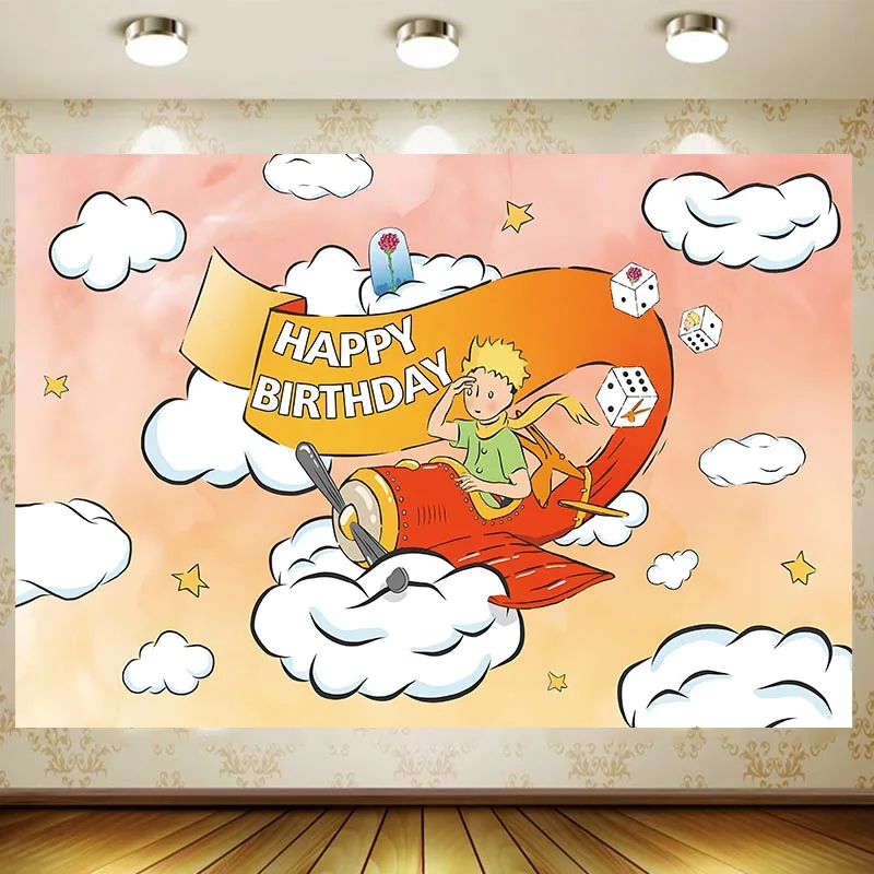 

Le Petit Prince Backdrop Children Birthday Party Supplies Kid Cartoon Decoration Wall Decor Baby Shower Background