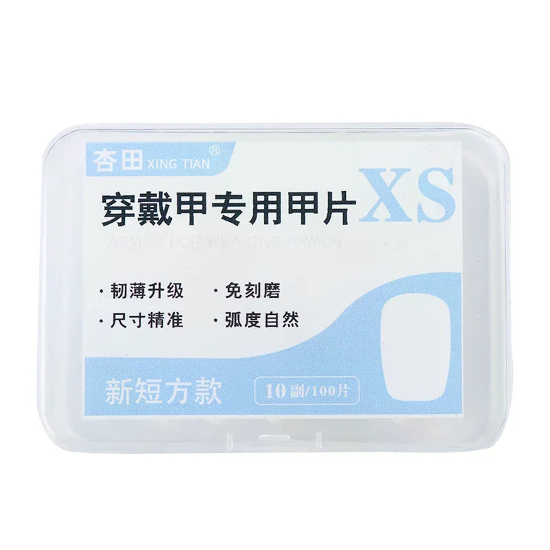 100 pz/scatola punte per unghie finte design medio finitura opaca unghie finte strumento per manicure estensione stampa sulle unghie punte delle unghie