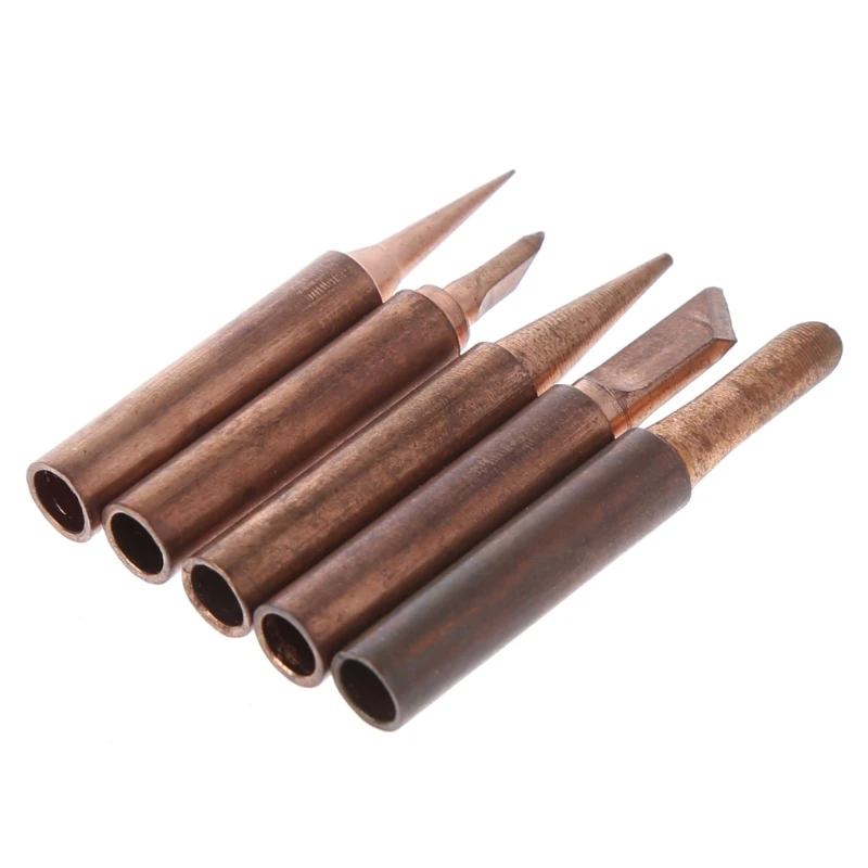 5 Pcs 900M-T Series Soldering Iron Tip Lead-Free Solder Tips Welding