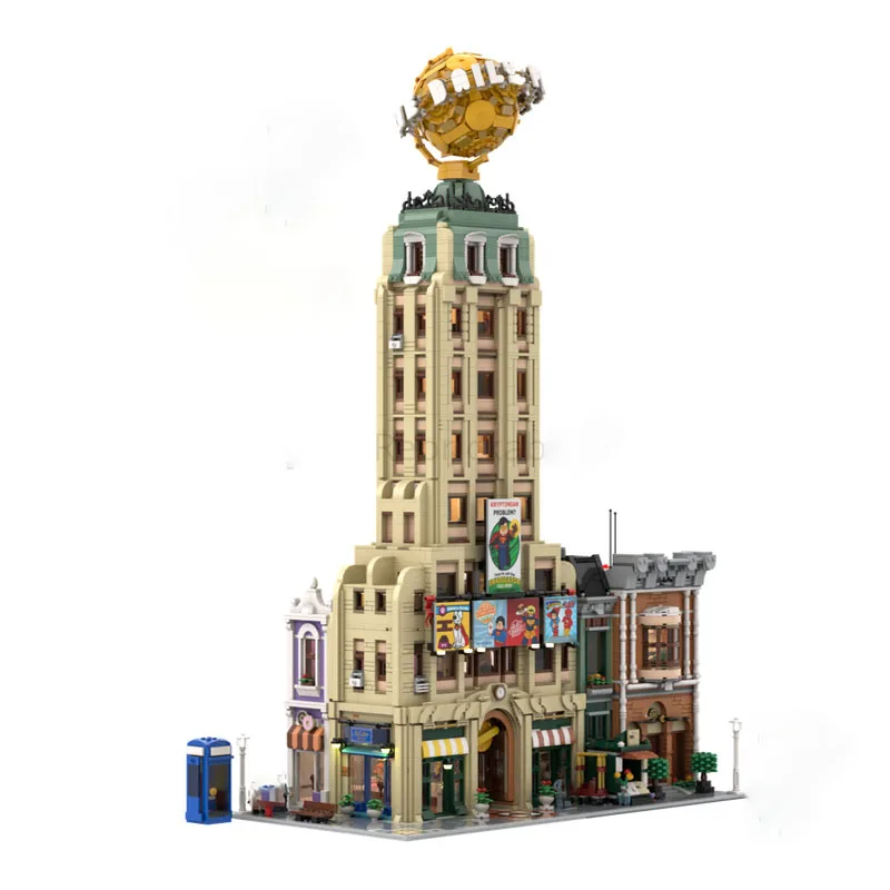 Novos blocos de construção moc bat filme arquitetura modelo planeta boutique hotel modular brinquedo das crianças presente diy conjunto montagem