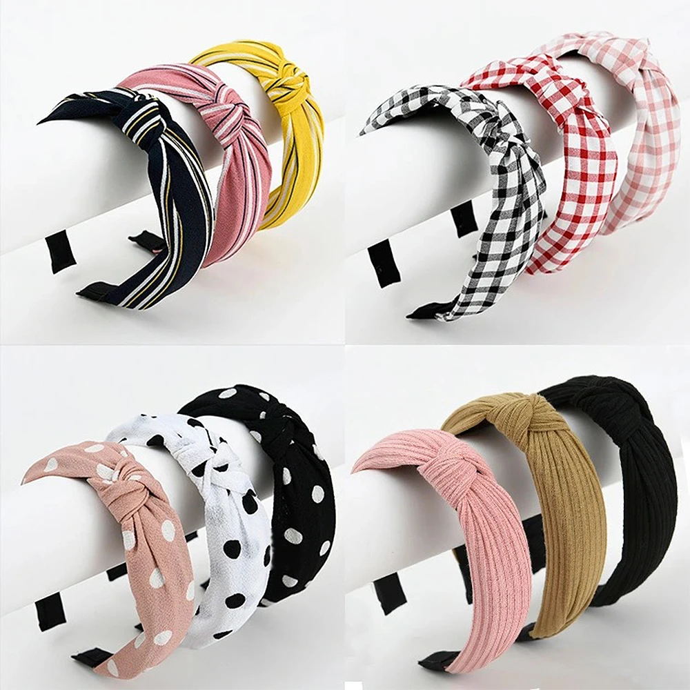 Fashion Top Knot Twist Hairband Elastic Headwear Print Cloth Hair Hoop Headwrap Headband for Women Headdress Accessories платье