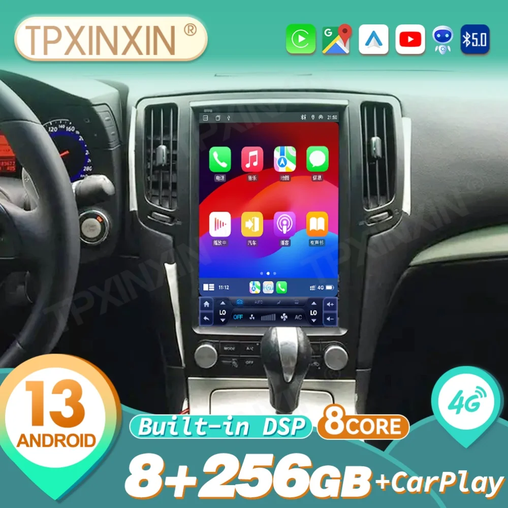 

Android Carplay Auto For Infiniti G37 2004~2013 Car Radio Automotive Multimedia Player GPS Navigation Head Unit