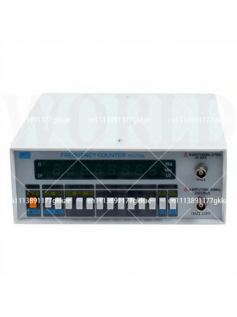 High Precision Frequency Meter 10HZ-2.7GHZ Multi-Functional Frequency Counter Tester with 8 LED Display for Electronic Component
