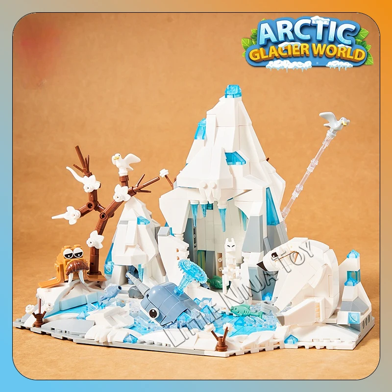 

Экологическая серия Arctic Glacier World 6024, строительные блоки, креативные детские подарки