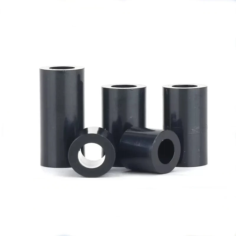 1pcs M3 M4 Black ABS Non-Threaded Hollowed Nylon Spacer Round Hollow Standoff Washer PCB Board Screw