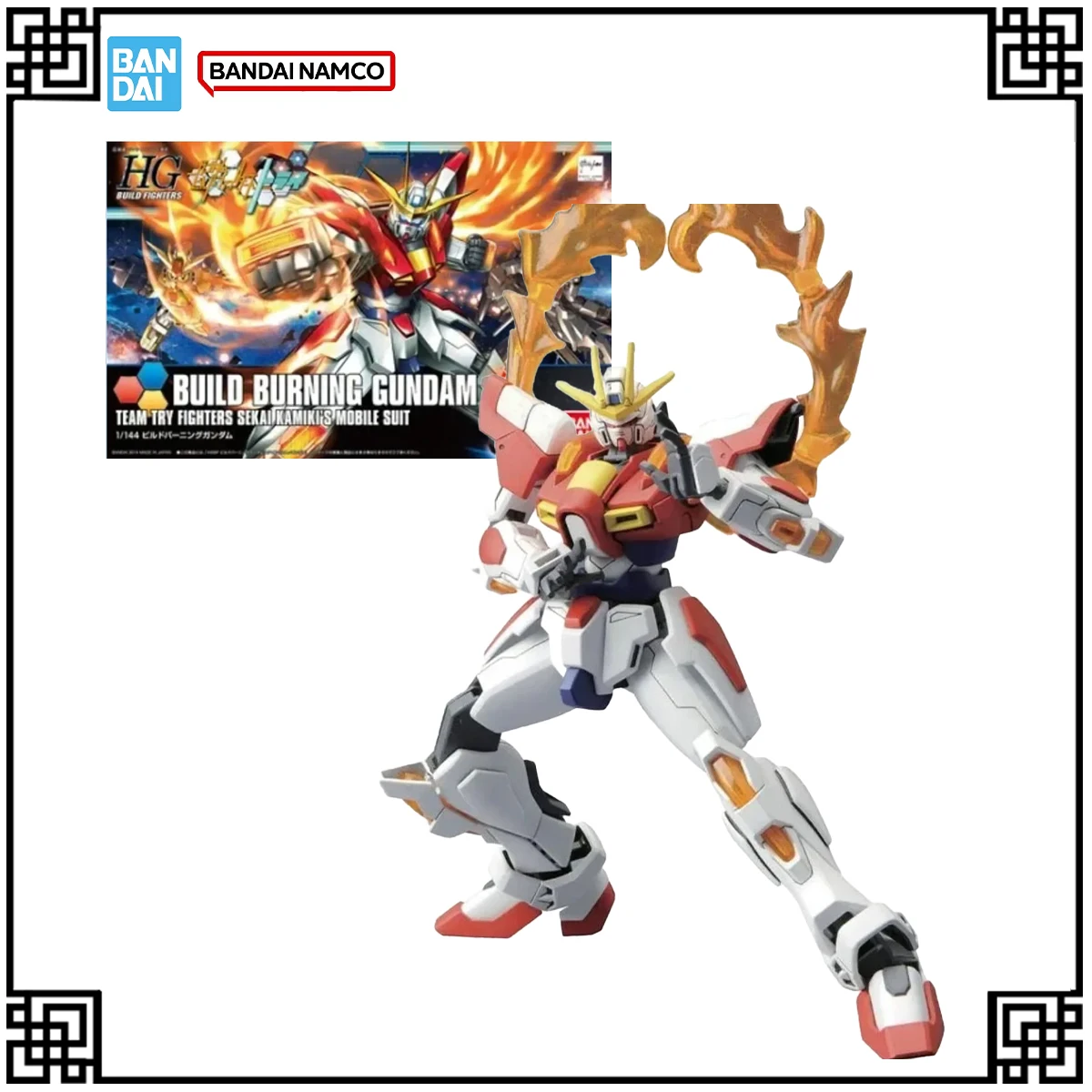

Подлинная Bandai, оригинальные Gundam HG 1/144, аниме-фигурки, наборы моделей, сборка Burning Gundam, экшн-модель, игрушки для детей, подарок