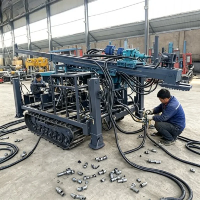 Fully Hydraulic Diesel Operated Portable Core Drilling Rig Pump Motor for Ore Max 1466m Fully Hydraulic Mini Rotary Drilling Rig