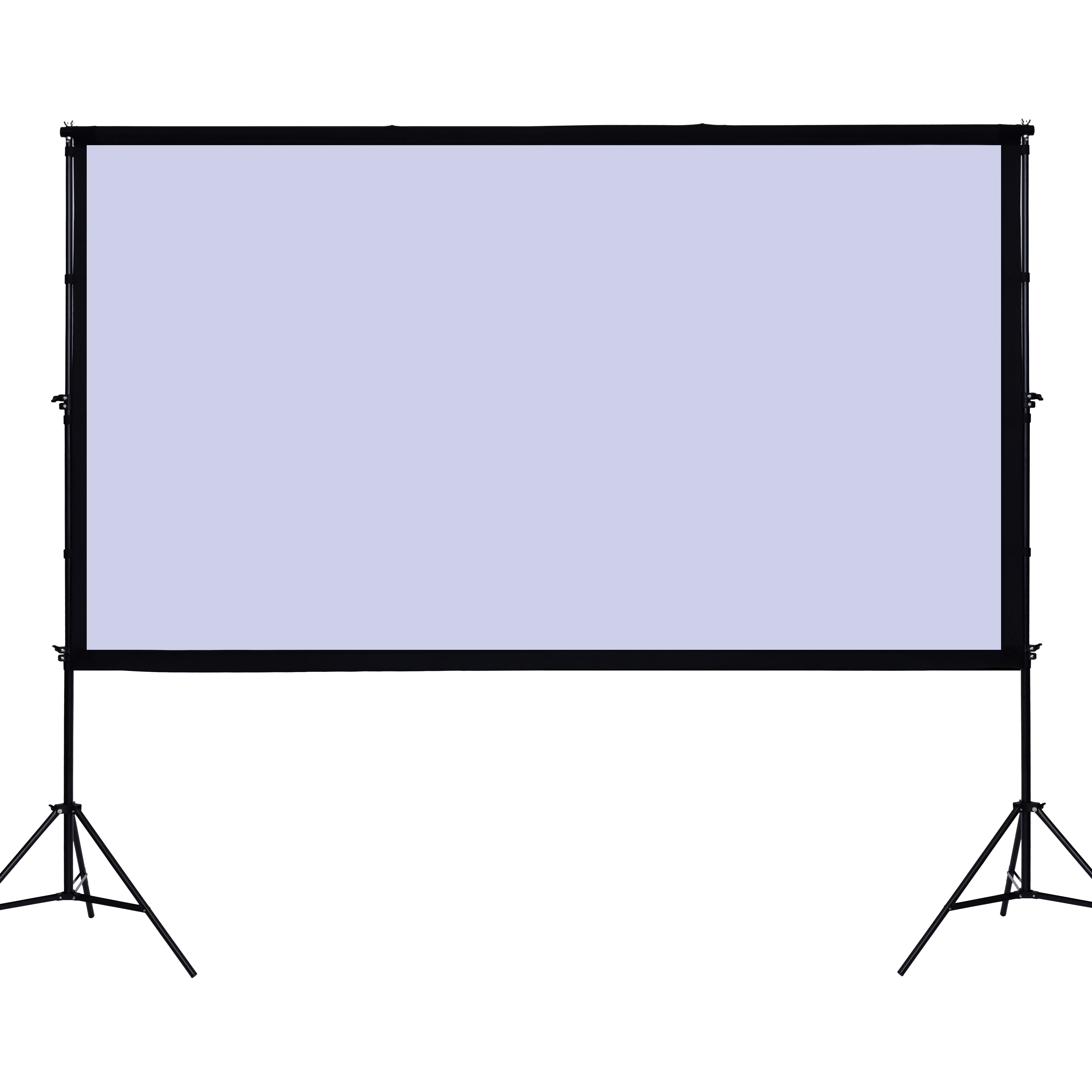 NEW Product Scaffolding type Portable outdoor screen with size 100inch and 120 inch with milk silk fabric