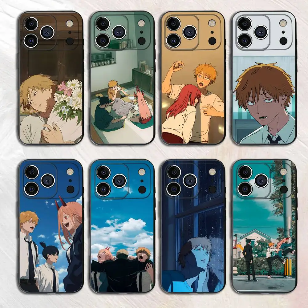 

Anime D-Denji Silicone Phone Case For iPhone 17,16,15,14,13,12 X XS Plus Pro Max Shockproof Soft Cover