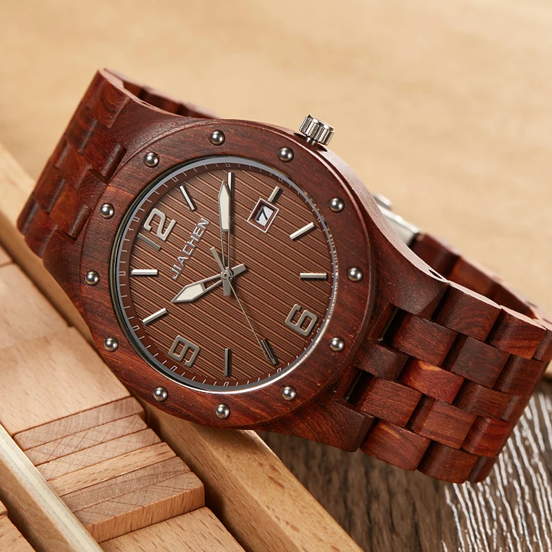 

Wooden Watches Men Wristwatches Wood Bamboo Watch for Men Wrist Wood Strap Quartz Watch Husband Gift Relogio Masculino