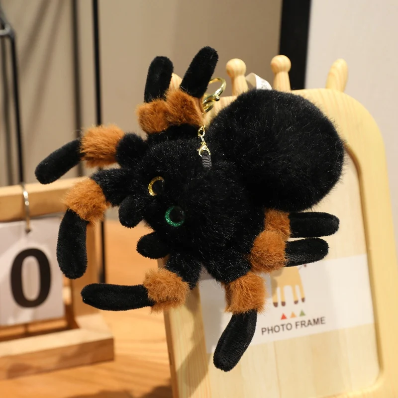 1pc 18-30cm simulado escorpião formiga aranha brinquedos de pelúcia bonito inseto plushie boneca saco chaveiro pingente brinquedo presente criativo