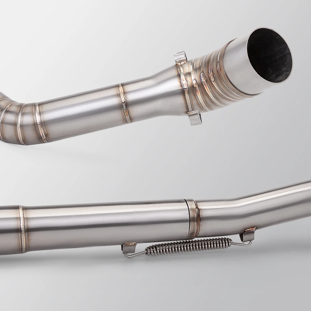 NS200 NS 200 ل BajajPulsar NS200 51 مللي متر الهروب دراجة نارية نظام العادم الكامل رئيس الأوسط وصلة الأنابيب سباق الدراجة الكوع دراجة نارية