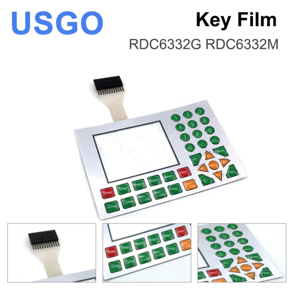 USGO Ruida Control Cards Membrane Switch for RDLC320-A RDC6332M RDC6442S RDC6332G RDC6442G Panels Key Film Keyboard Mask