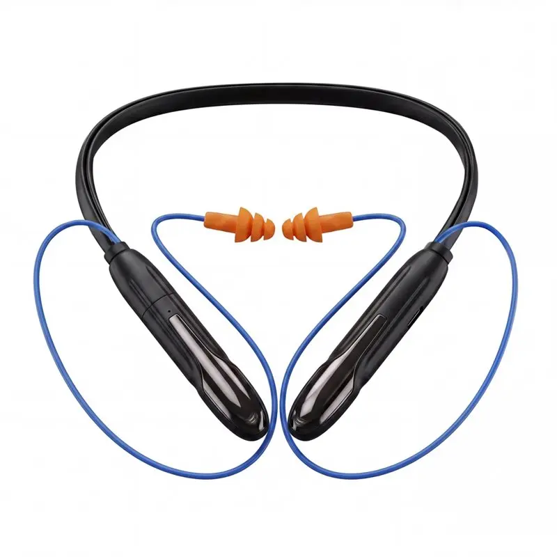 

【CYBER MONDAY】Noise-Isolation Bluetooth Earplug Headphones, Wireless Neckband Earbuds Earplugs In-Ear Earphone Design Reduction