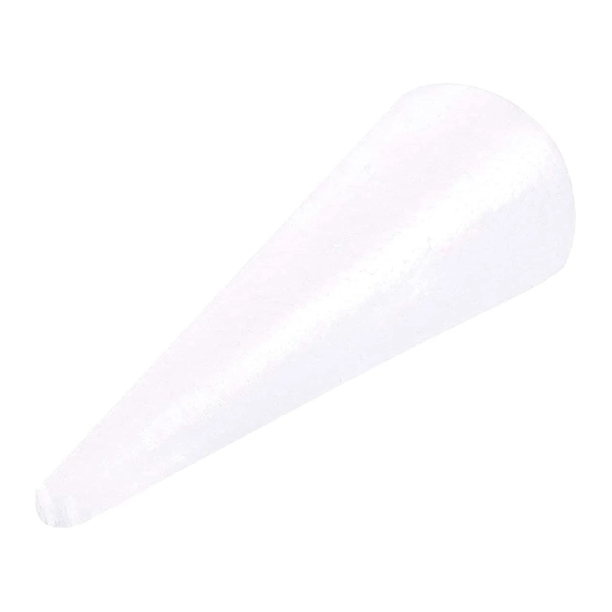 Foam Tree Cones for DIY Crafts, White Polystyrene Art Supplies (4.5 x 13.5 In, 4 Pack)