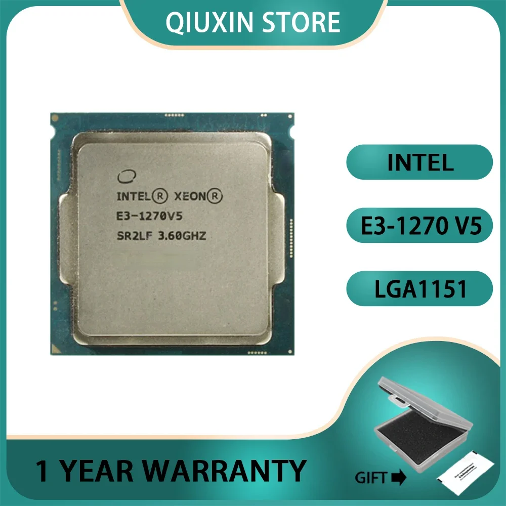 

E3-1270V5 3,60 GHZ Quad-Core 8MB SmartCache Intel E3-1270 V5 DDR4 2133MHz DDR3L 1600MHz E3 1270 V5 FCLGA1151 TPD 80W