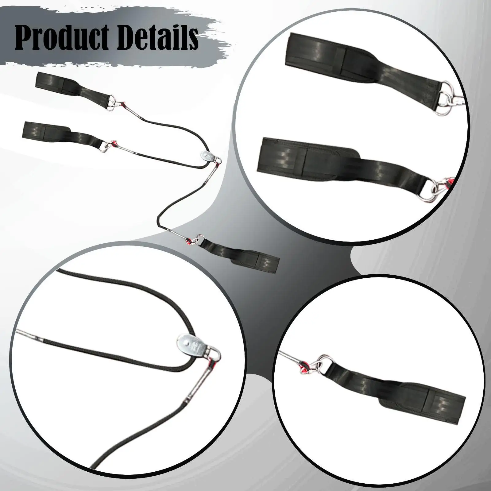 

Skating Traction Strap Supportive Resistance Band Comfortable Adjustable Belt for Inline and Short Track Skating Training