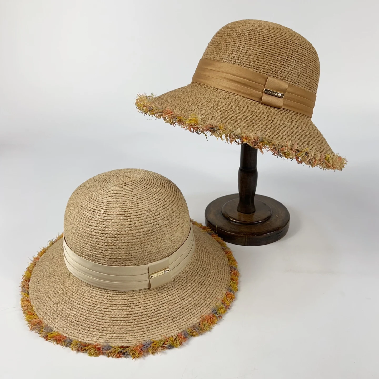 rounded-straw-hat-women-summer-beach-sunshade-hat-wide-brim-fishing-village-style-hat-photographing-hat-handwoven