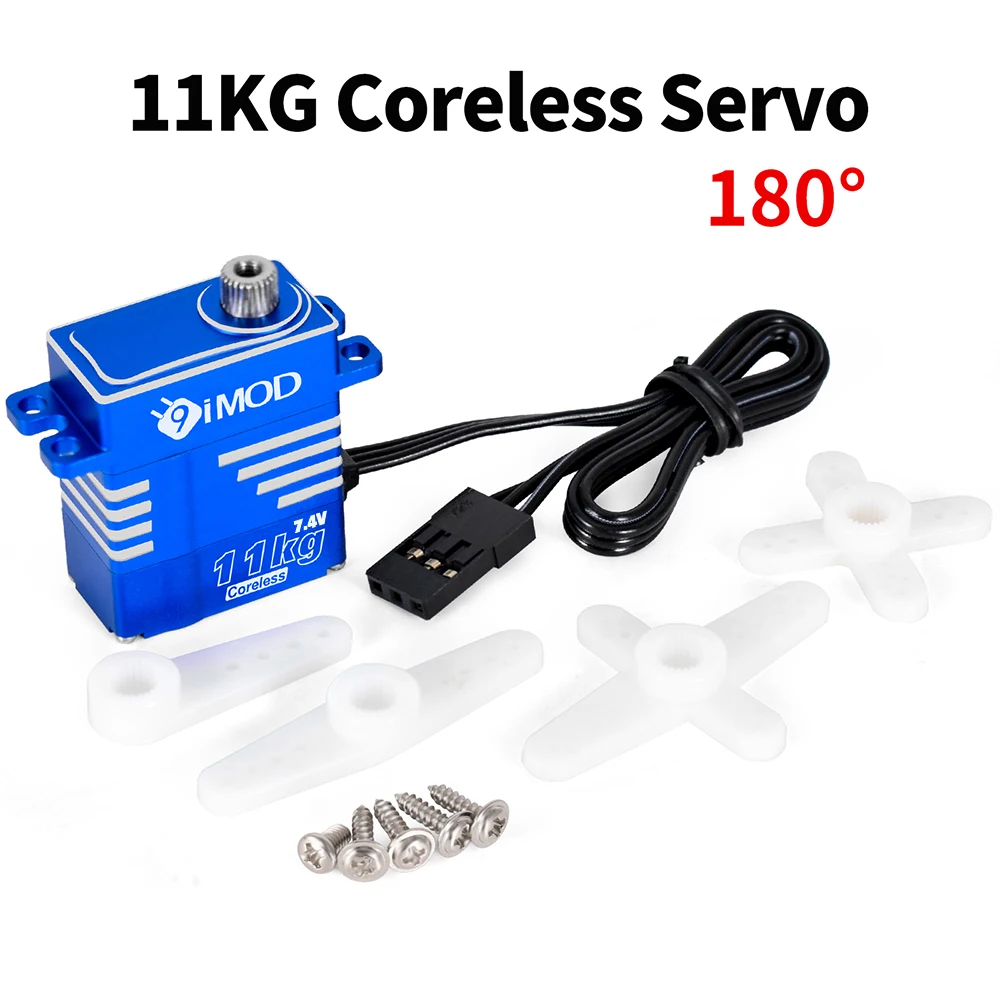 9IMOD RC Digatal Servo 11KG Coreless Metal Gear Servo 4.8-8.4V voor 1/8 1/10 1/12 1/18 RC Auto RC Helicopter DIY Accessoires