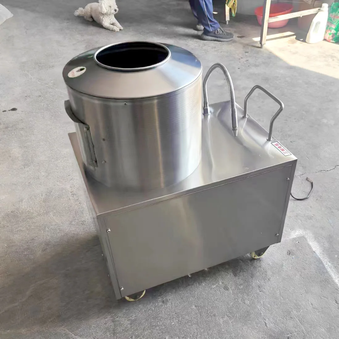 For automatic potato peeling machine restaurant sweet potato cleaning and peeling machine potato peeler