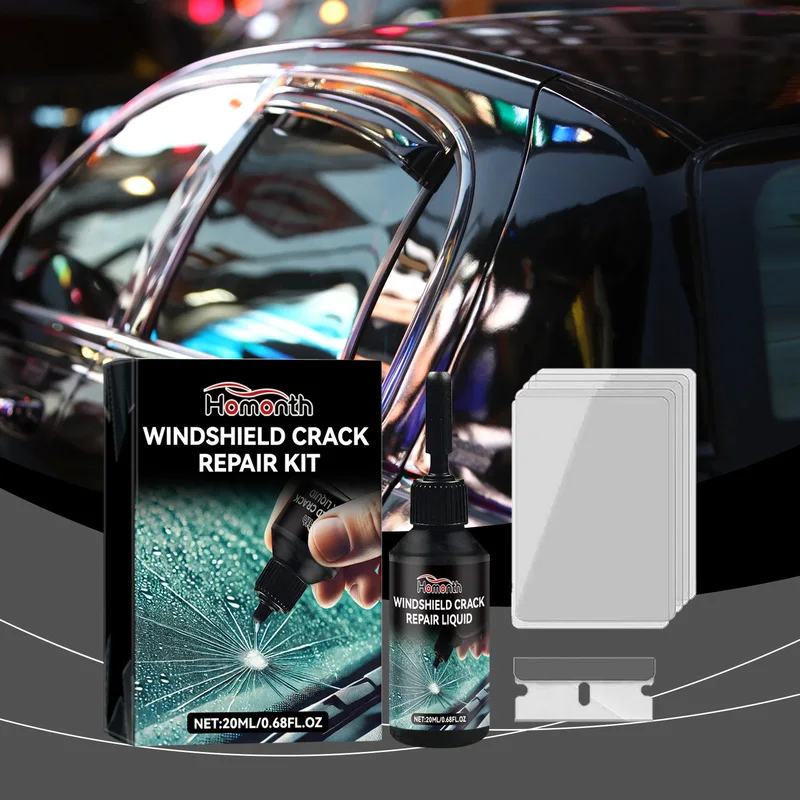 Homonth Car Glass Care Kit Car windshield crack and scratch adhesive repair fluid