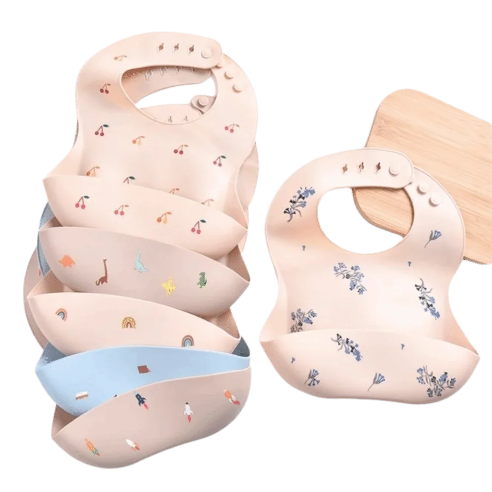 

Новый силиконовый нагрудник для еды с регулируемым ремнем, легкая ткань для кормления новорожденных, водонепроницаемые нагрудники для младенцев, ежедневное использование
