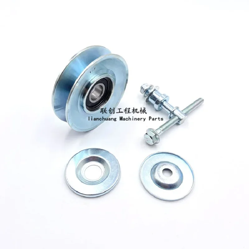 For  Hitachi ZAX200 210 240 330 350 360Air conditioning pulley belt tensioner adjusting wheel excavator accessories