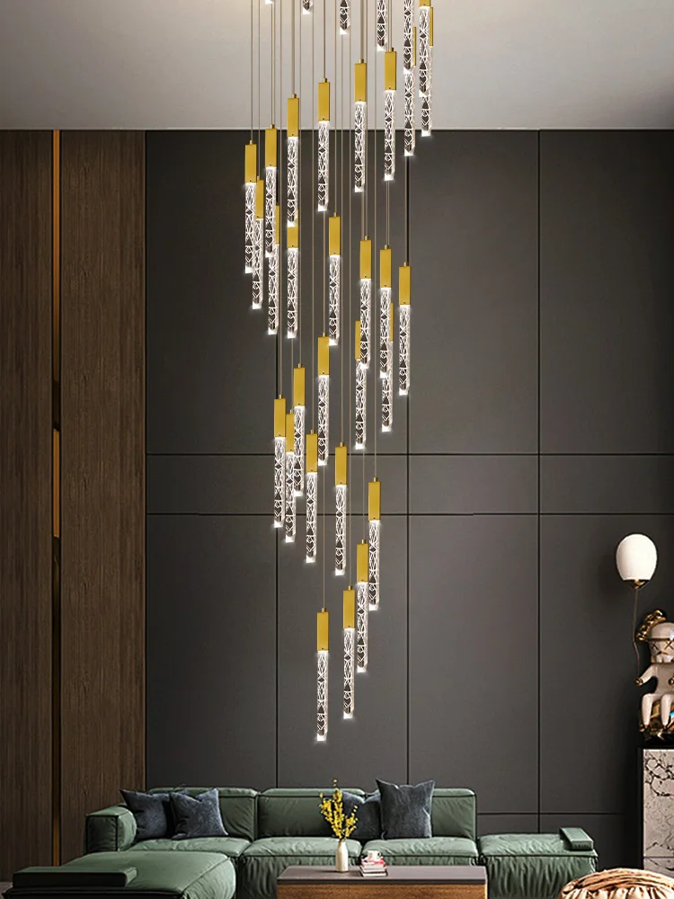 

Stairs Chandelier Lighting Modern Living Room Ceiling Chandelier Lustre Pendent Lamp For Living Room Staircase Chandelier