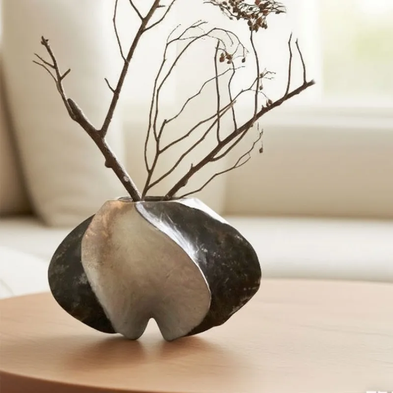 Wabi Sansan Art Flower Tool Model Room Hotel B & B Living Room Tabletop Vase Soft Decoration