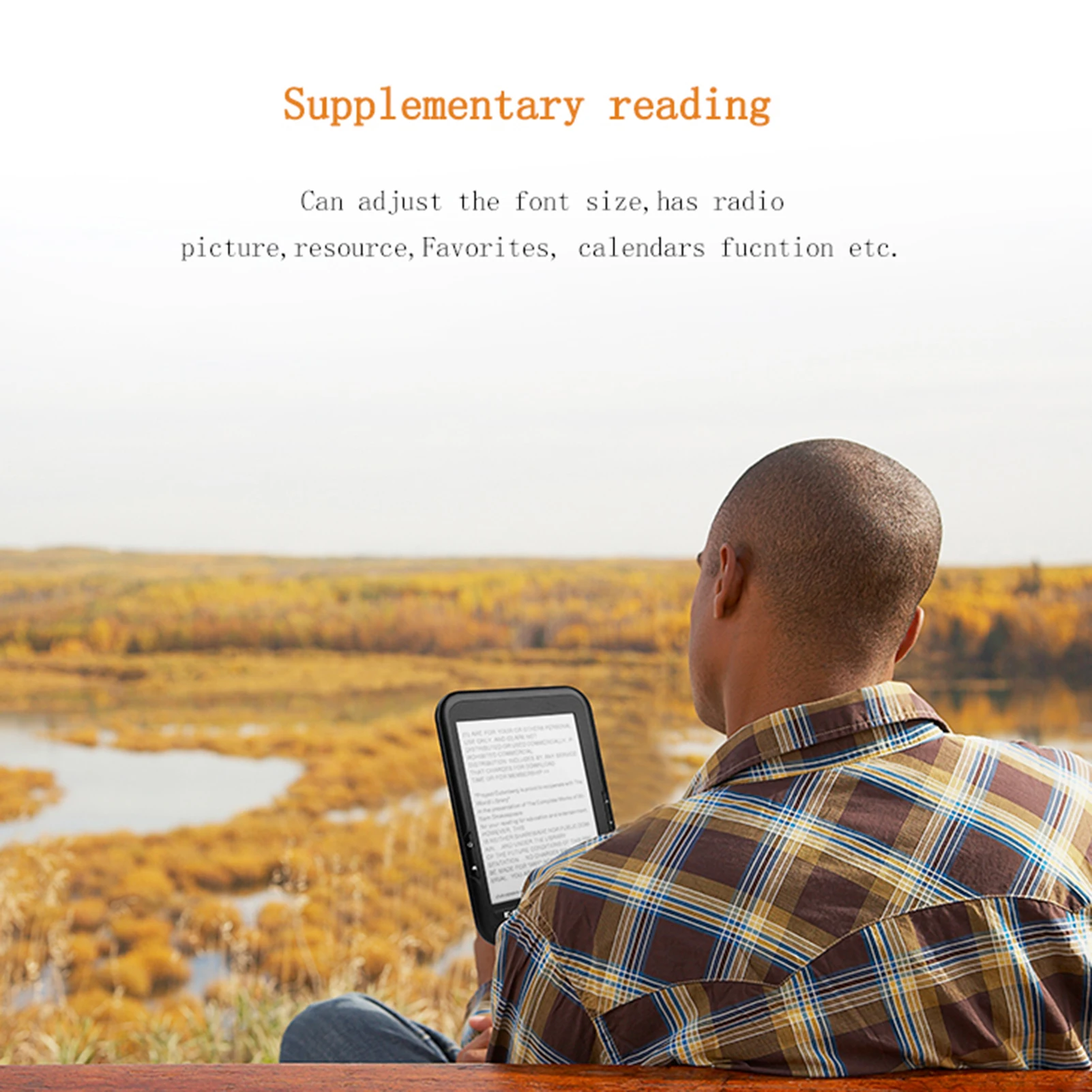 شاشة الحبر أجهزة Ereader ، قارئ الكتاب الاليكتروني ، ذاكرة الوصول العشوائي مزدوجة تشغيل الموسيقى ، الخطوط قابل للتعديل بحرية ، استهداف ، 16GB ، 1024*768