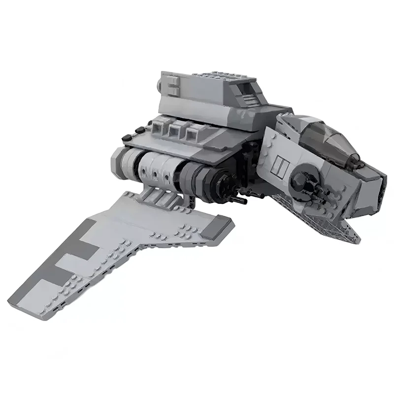 Bricklink MOC Star Movie Spaceship Nu-class Attack Shuttle Republic Battleship Sets Creative Building Blocks Toys for Adult Gift view 5