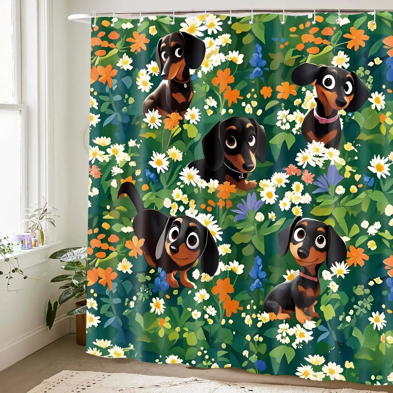 

Милая занавеска для душа для ванной комнаты, современная эстетичная декоративная занавеска в стиле фанк, красивый шикарный комплект ткани с крючками, ванна Cortinas de Baño