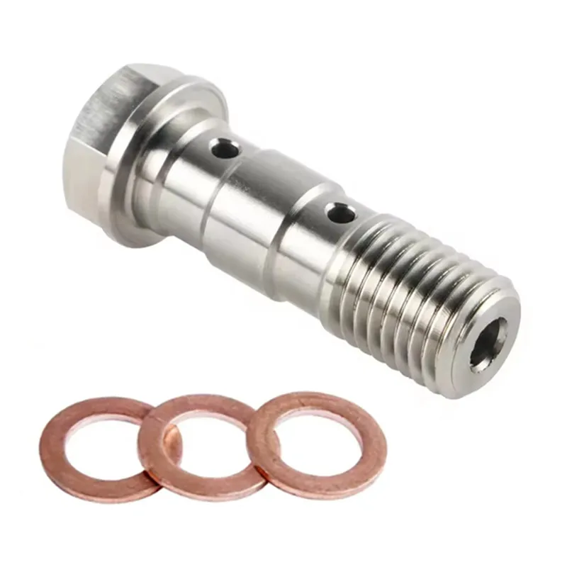 Universal M10x1.0mm M10x1.25 Motorcycle Brake Calipers Oil Nozzle Screw Hydraulic Brake Master Cylinder Oil Hose Dual Banjo Bolt