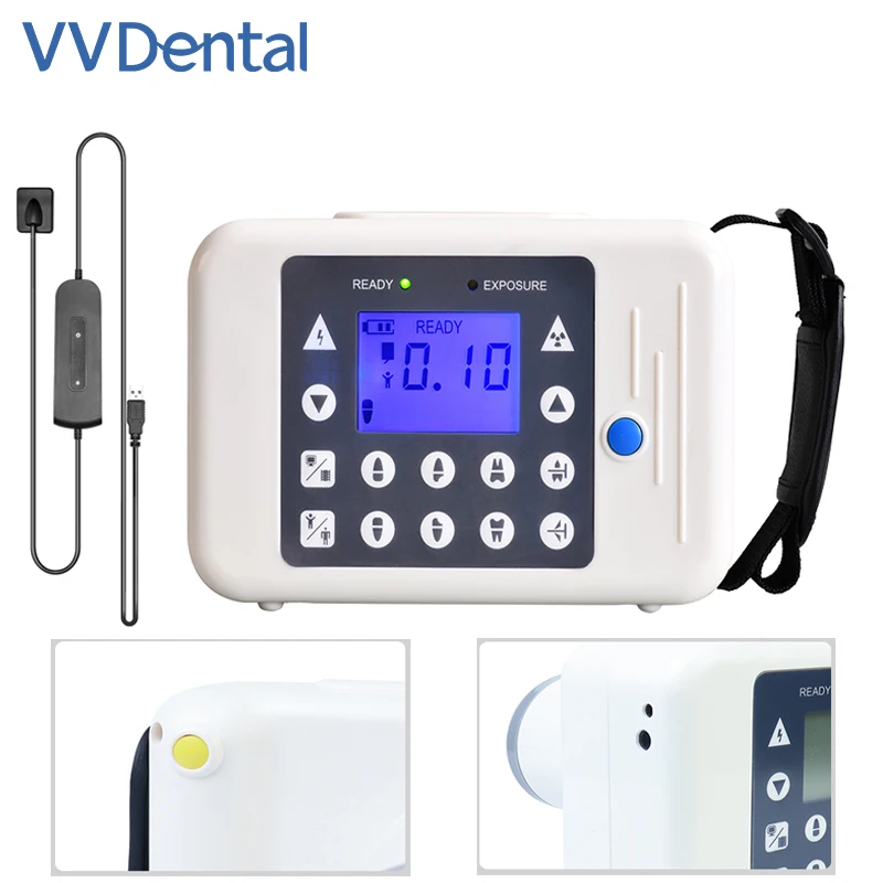 VVDental Portable Dental X-Ray Unit Rx Digital Sensor Imaging System High Frequency X Ray Machine Intraoral X-Ray Unit Dentist