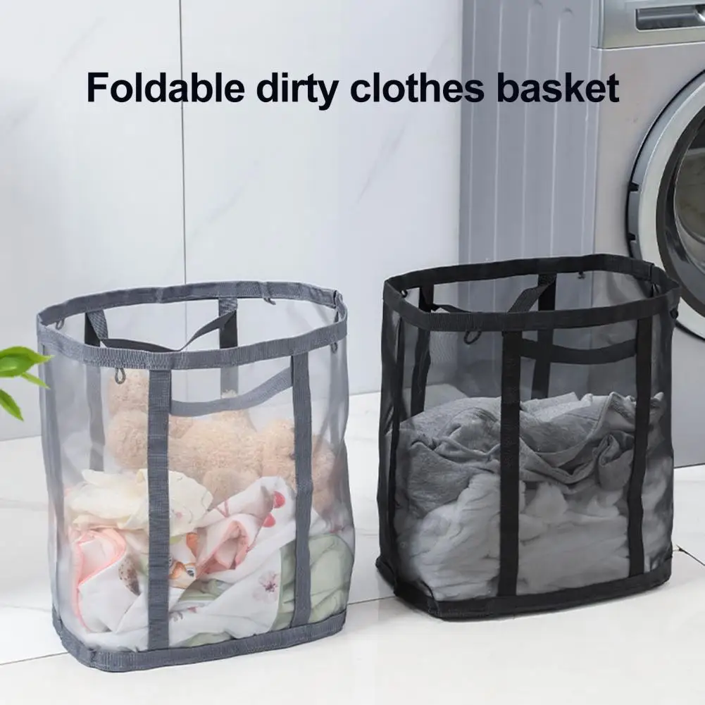 

Laundry Hamper Collapsible Clothes Basket with Reinforced Handle Large Capacity Foldable Container Dirty Clothes Hamper