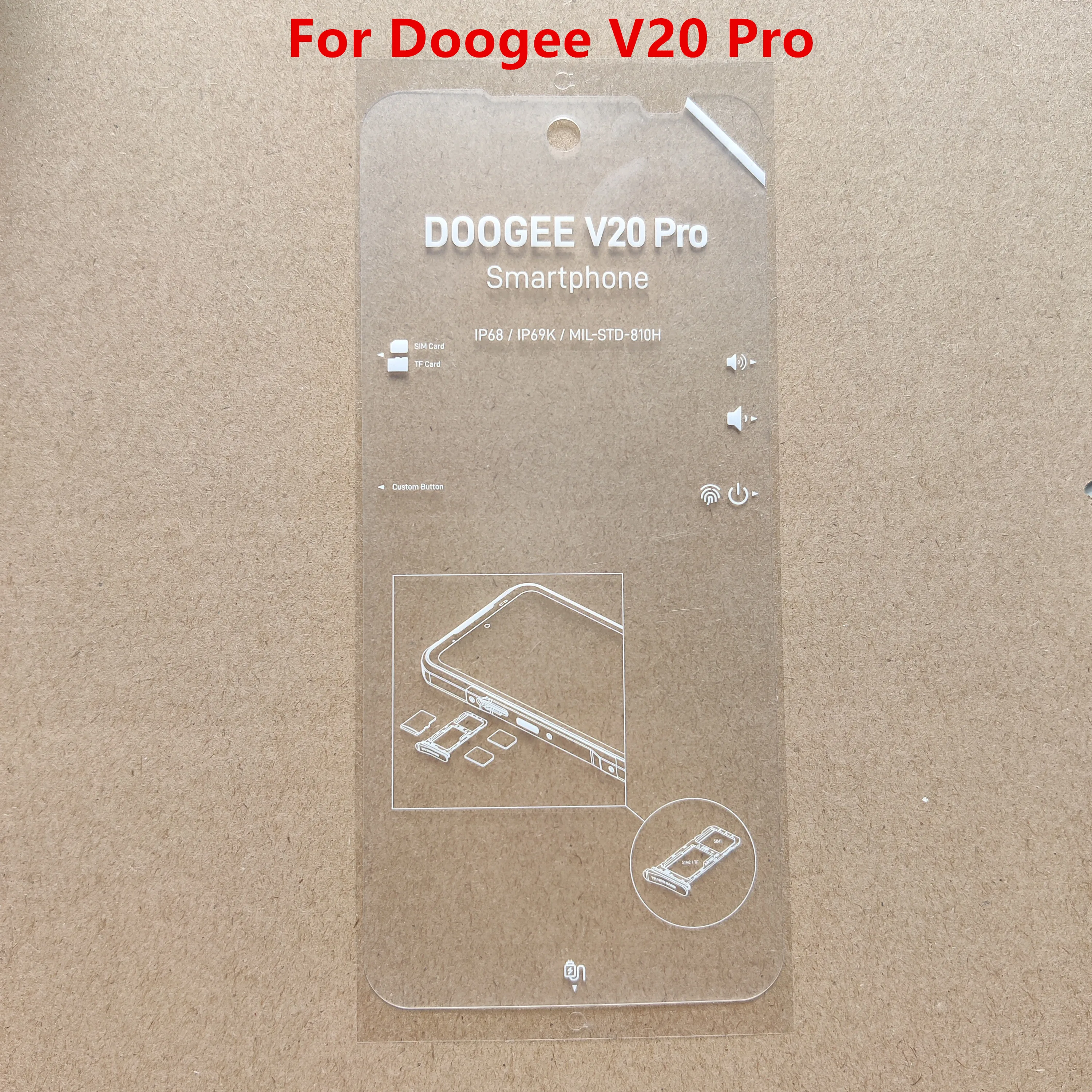

Pop New Original Explosion-proof Tempered Glass Film For DOOGEE V20 PRO 6.43'' Cell Phone Screen Protector Full Coverage Films
