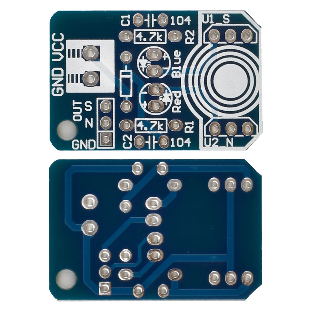 Hall sensor de indução magnética pólo de detecção magnética resolver norte e sul módulo de detecção diy kits de aprendizagem DC4.5V-20V