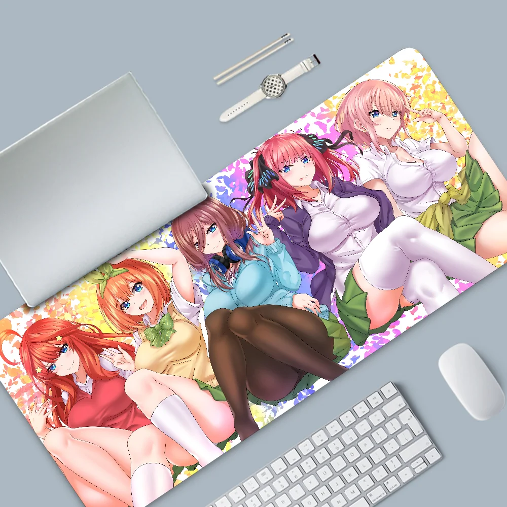 Anime The Quintessential Quintuplets Mousepad Mouse Mat Pad Gaming Accessories Prime Gaming XXL Keyboard Pad Padding Mat