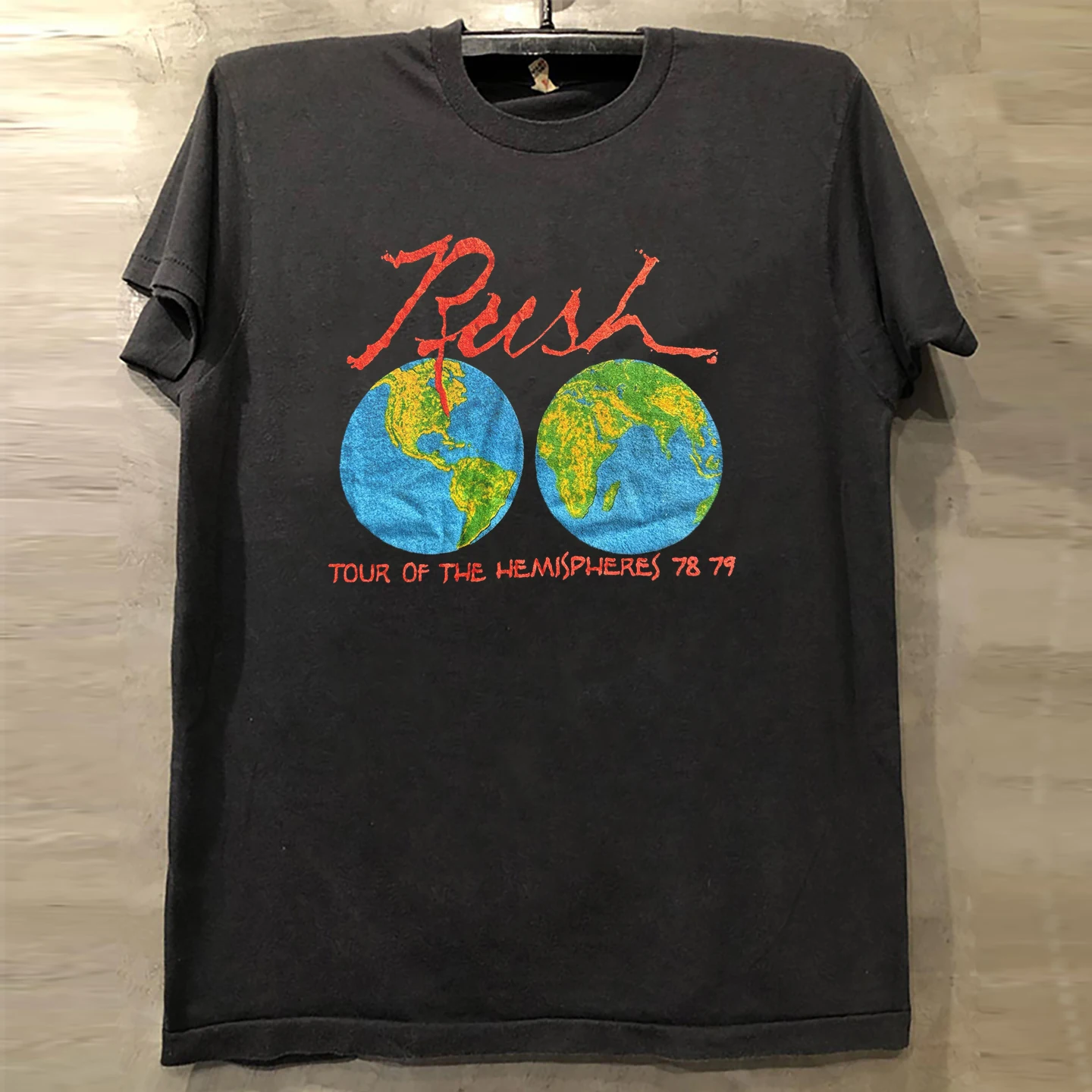 Rush Band Metal Rock Short Sleeve T-Shirt Postpunk American High Street Small Collar Trendy Cotton round Neck Summer Top