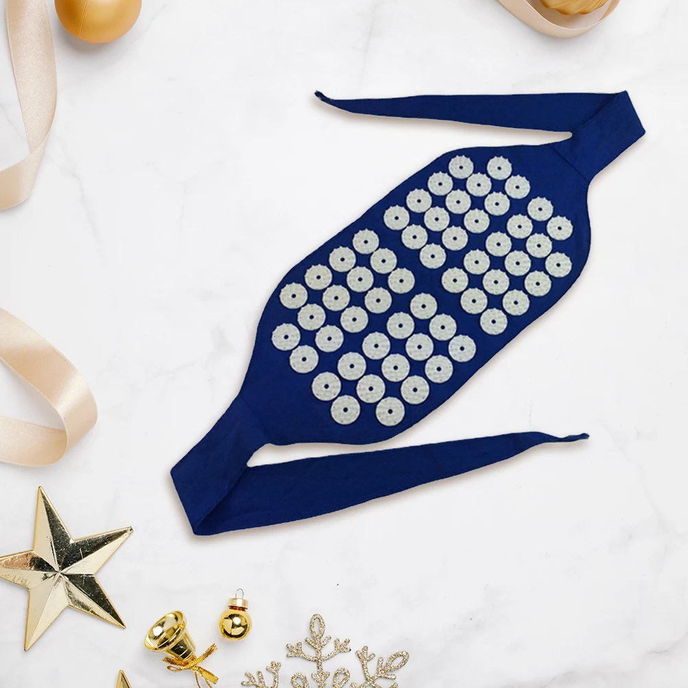 

Профессиональный акупунктурный массажный пояс, синий эргономичный дизайн для эффективной релаксации поясничных мышц, бытовой терапии талии