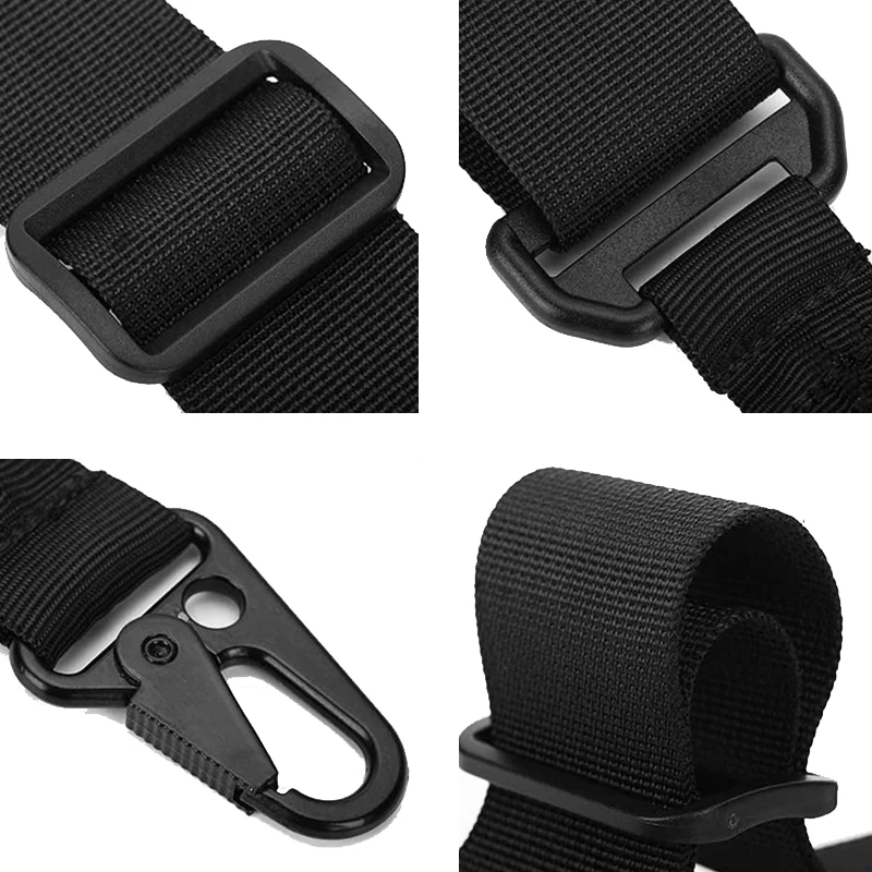 حزام كتف بنجي تكتيكي بنقطتين حزام بندقية نايلون متين حبال ثقيلة للصيد في الهواء الطلق #6