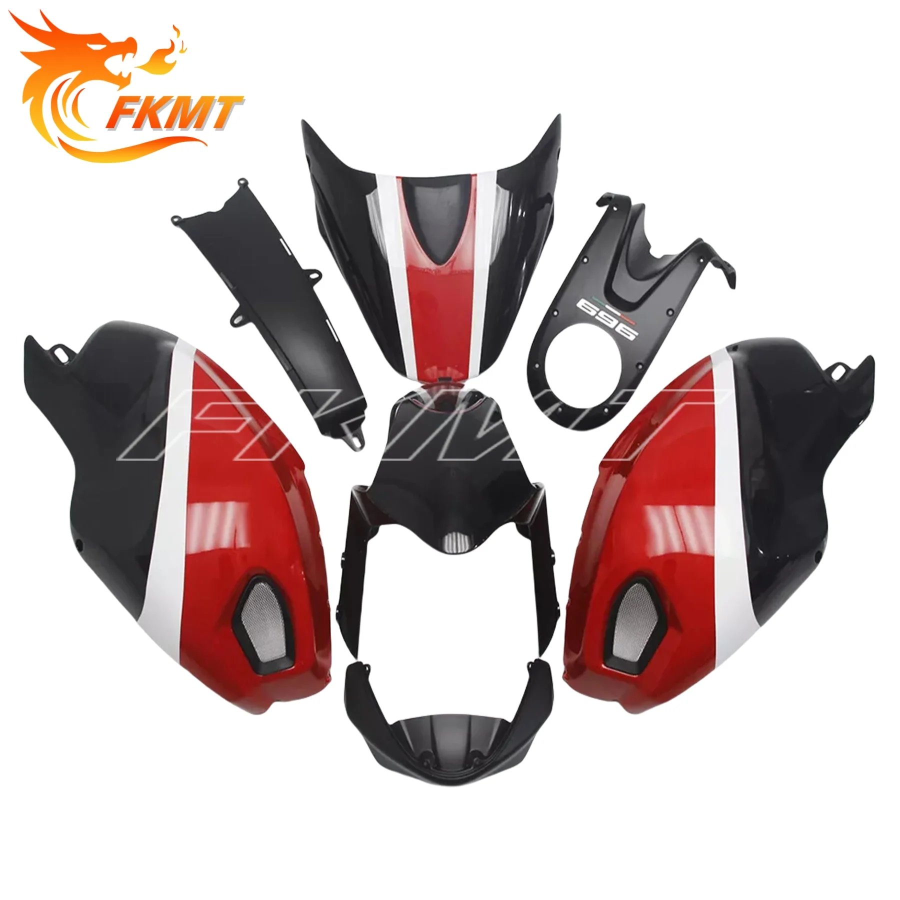 

Luxury Motorcycle Fairings Kit for DUCATI 696 796 1100 2008 2009 2010-2014 Shiny Lucky Molding Cowl